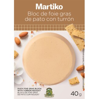 Martiko Bloco de Foie Gras de Pato com Torrão embalagem 40 g
