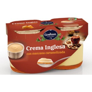 Goshua Creme Inglesa com Maçã Caramelizada  Pack 2 unidades embalagem 125 g