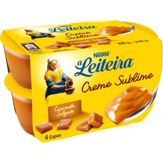 A Leiteira Creme de Caramelo Pack 4 unidades embalagem 65 g