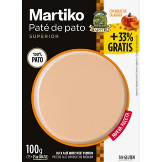 Martiko Paté de Pato Superior com Doce de Abóbora embalagem 75 g