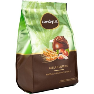 Candycat Bombons de Avelã e Cereais embalagem 134 g