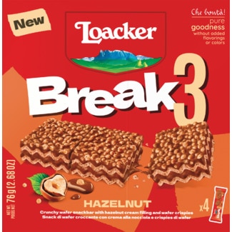 Loacker Bolachas Break 3 embalagem 76 g