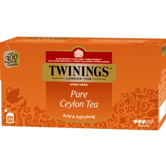 Twinings Chá Pure Ceylon embalagem 25 unidades