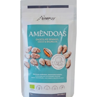 Simplu Amêndoas de Chocolate e Baunilha embalagem 100 g