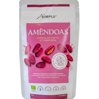 Simplu Amêndoas de Chocolate Preto e Framboesa embalagem 100 g