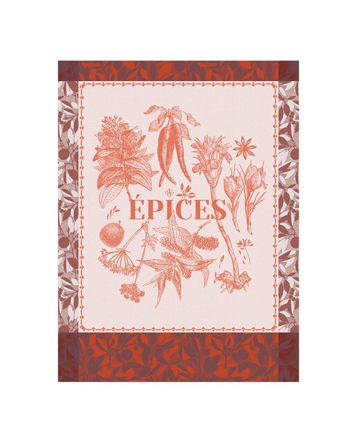 Paño de cocina algodón Epices & Aromates Le Jacquard Français