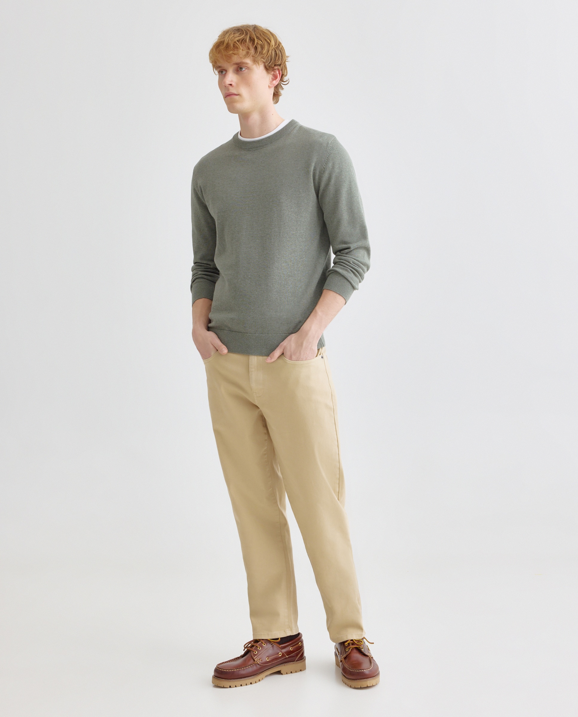 Imagen 0 de Pantalón hombre cinco bolsillos lavado regular fit