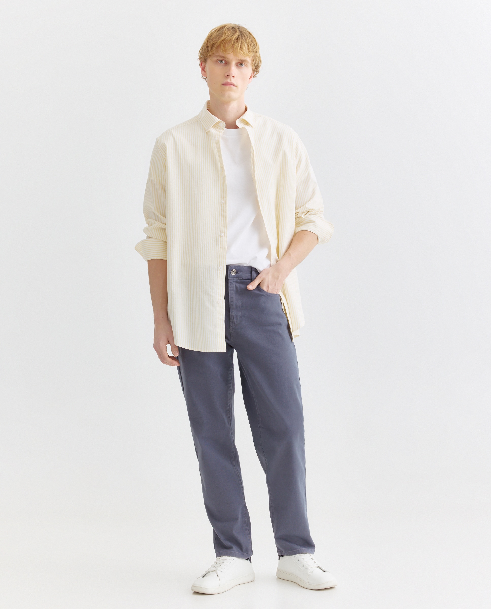 Imagen 0 de Pantalón hombre cinco bolsillos lavado regular fit