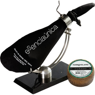 ESENCIAUNICA jamón de bellota 100% ibérico pieza 6,7 kg + queso curado de oveja 2,8 kg peso aproximado