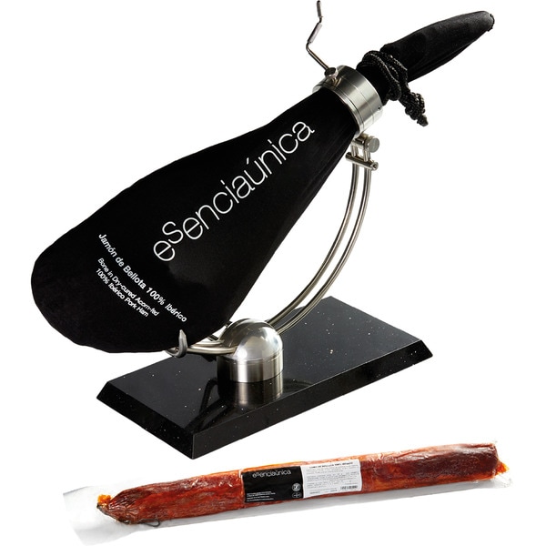 100% acorn-fed Iberian ham piece 6,7 kg + acorn-fed 100% Iberian pork loin 1 kg approximate weight