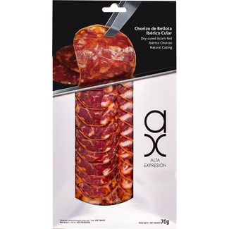 chorizo de bellota ibérico cular en lonchas sin gluten