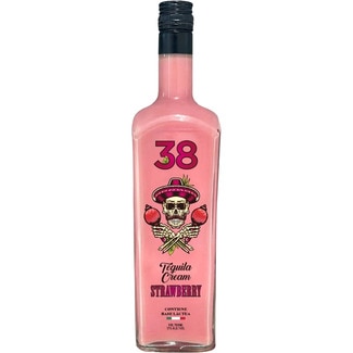CALIBRE 38 Sahnelikör aus Erdbeeren mit Tequila Flasche 70 cl