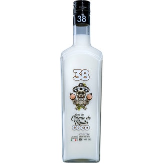 38 Sahnelikör aus Tequila mit Kokosnuss Flasche 70 cl