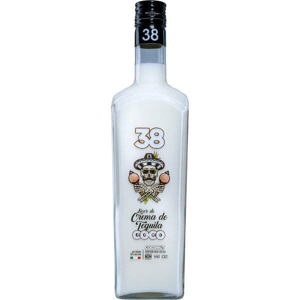 Sahnelikör aus Tequila mit Kokosnuss Flasche 70 cl