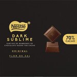 selection of original and fleur de sel dark chocolate bonbons 70% cocoa case 87 g