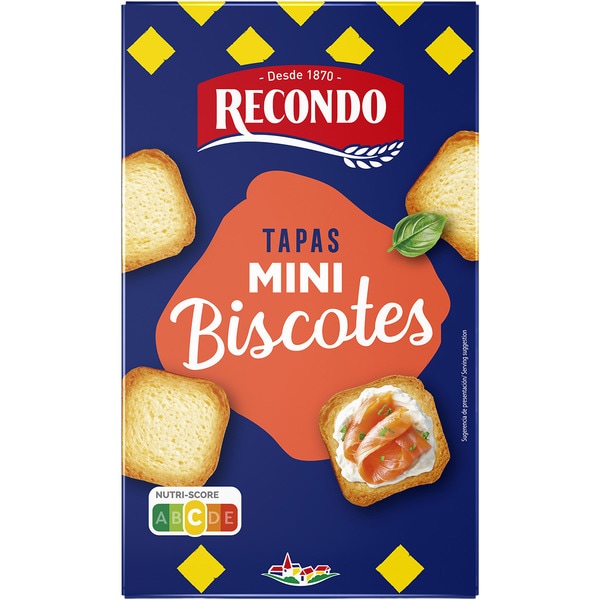 Mini traditional crostini packet 120 g 60 units