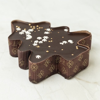 Abeto de Navidad de chocolate sin gluten estuche 250 g - Panceliac