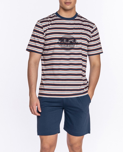 Pijama punto corto cuello caja