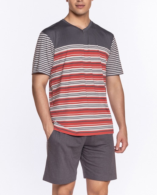 Pijama punto corto cuello pico