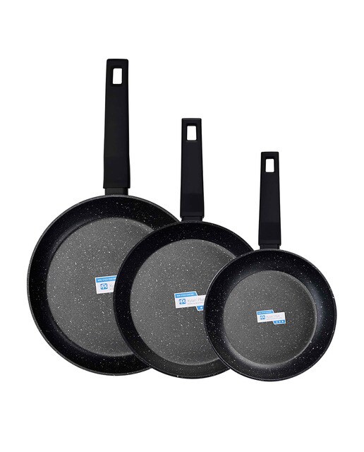Juego de 3 sartenes de aluminio El Corte Inglés