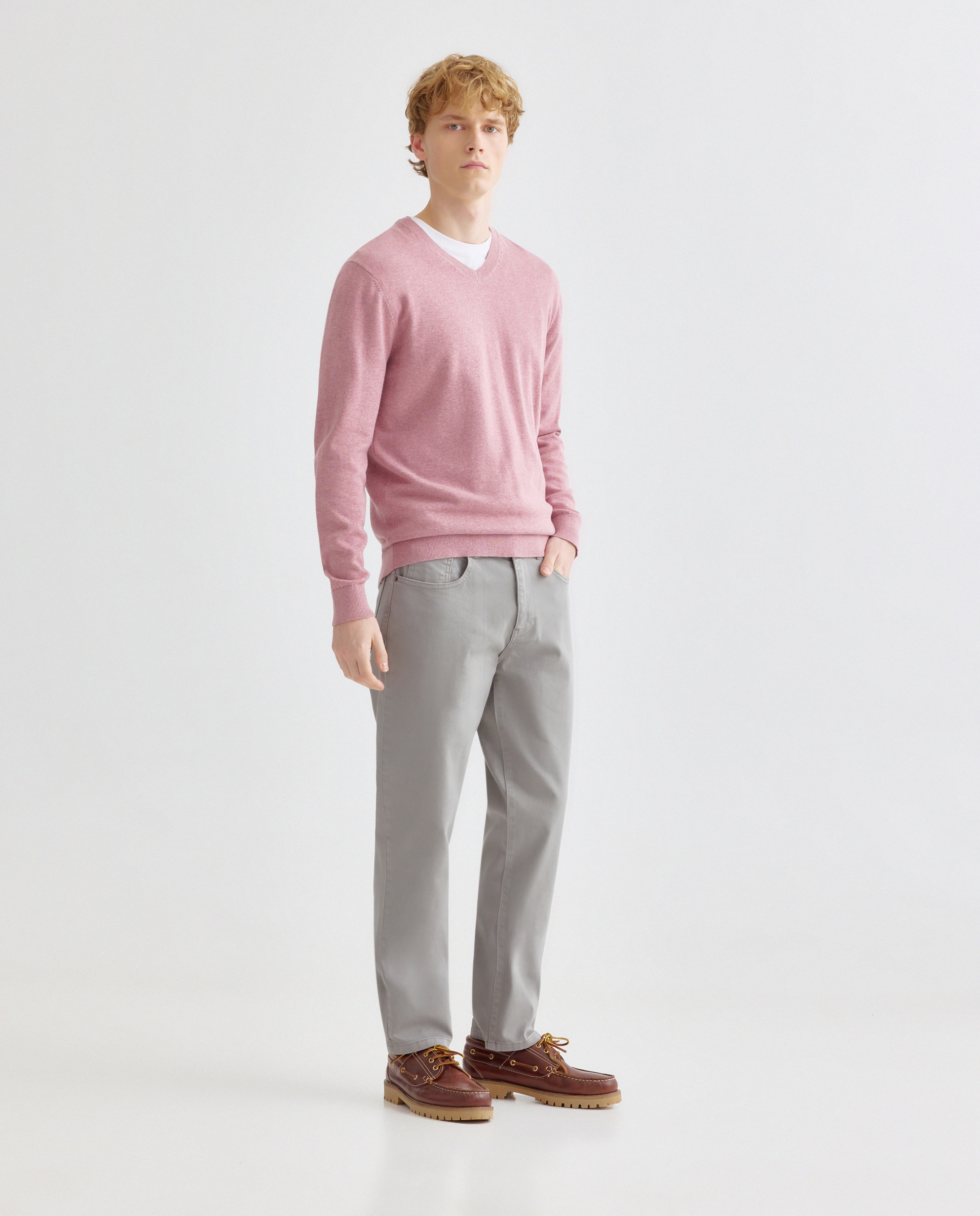 Imagen 0 de Pantalón hombre cinco bolsillos lavado regular fit