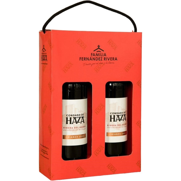 Crianza Rotwein Ursprungsbezeichnung Ribera del Duero, Box mit 2 Flaschen Flaschen 75 cl