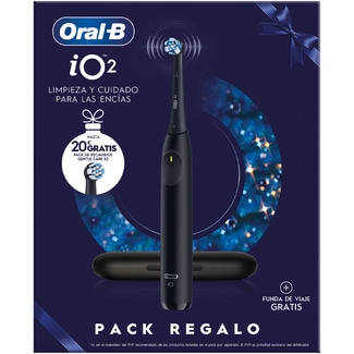 ORAL B estuche regalo Oral IO2 con cepillo dental eléctrico + 2 recambios + funda de viaje gratis