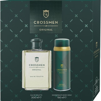 CROSSMEN Estuche con eau de toilette masculina 200 ml + desodorante body spray 150 ml