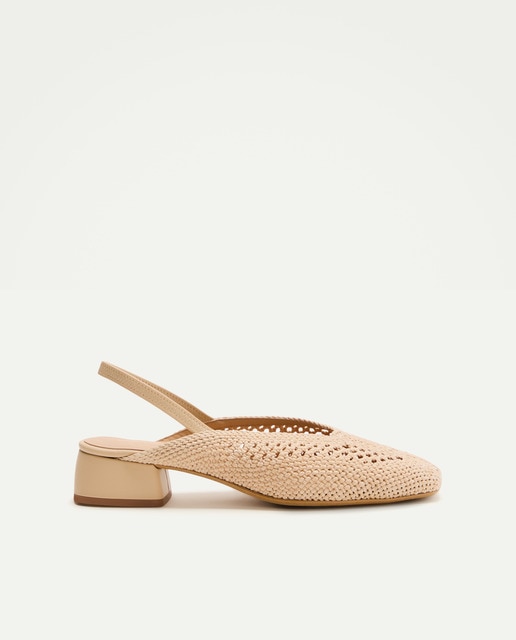 Latouche - Zapatos de salón de mujer destalonados crochet liso.