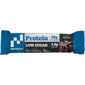 NUTRISPORT barrita proteica baja en carbohidratos sabor a brownie envase 60 g