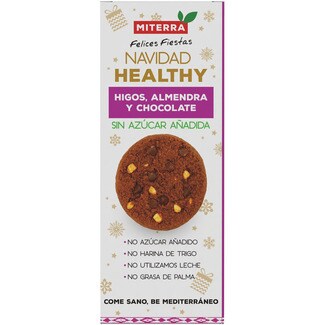 MITERRA galleta de higo y chocolate sin azúcar añadido envase 150 g