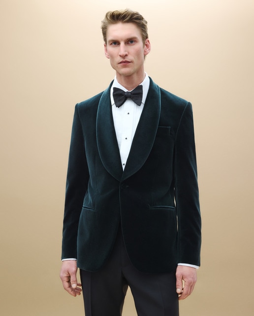 Chaqueta smoking de terciopelo de hombre