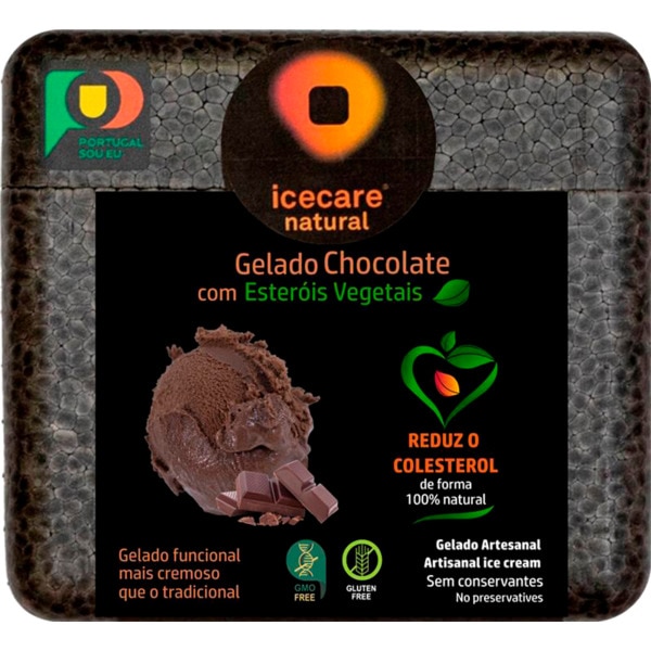 Gelado de Chocolate com Esteróis Vegetais embalagem 500 ml