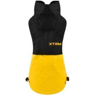 Nayeco Capa para Cão Impermeável Preta e Amarela 80 cm embalagem 1 unidade