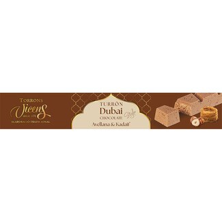 VICENS Turrón Dubai Schokolade Haselnuss & Kadaif Tafel 200 g
