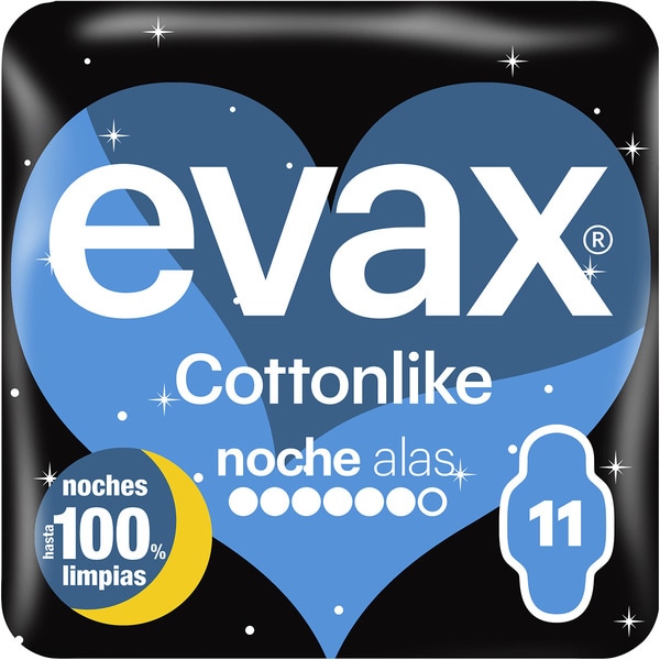 Cottonlinke Nachtbinden mit Flügeln Box 11 Einheiten