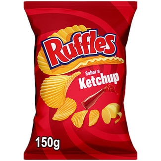 RUFFLES Kartoffelchips Ketchup-Geschmack Tasche 150 g