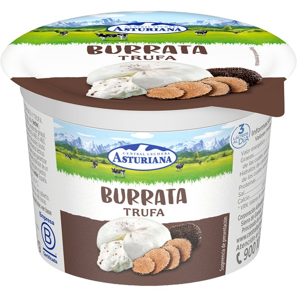 Toscanella Burrata aus Kuhmilch mit Trüffel Behälter 150 g