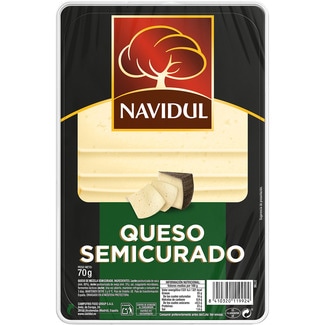 NAVIDUL blended semi-mature cheese slices made with pasteurised milk container 70 g