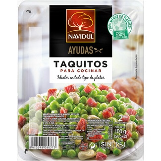 NAVIDUL Serrano Schinken Würfel glutenfrei laktosefrei 2 x 50 g Behälter 100 g