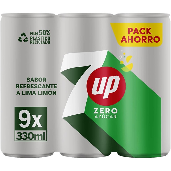 Limette-Zitronen-Erfrischungsgetränk zuckerfrei mit Kohlensäure 9er-Pack Dosen 33 cl