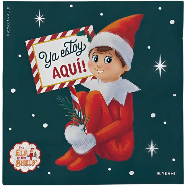 Servietten The Elf on The Shelf 33x33 Paket 30 Einheiten