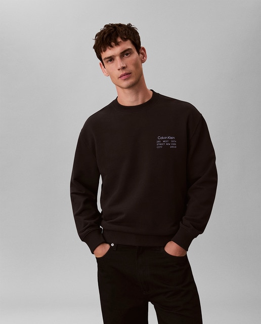 Calvin Klein Jeans - Sudadera Hombre con Diseño Grafico.