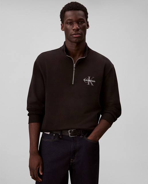 Calvin Klein Jeans - Sudadera Hombre Media Cremallera.