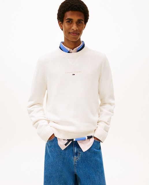 Tommy Jeans - Jersey de hombre slim fit cuello redondo de Tommy Jeans.