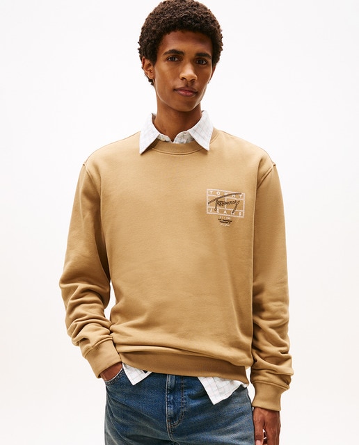 Tommy Jeans - Sudadera de hombre cuello redondo en regular fit.