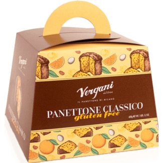 Vergani Panettone Clássico sem Glúten embalagem 600 g