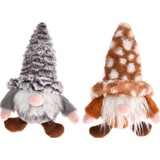 Bubimex Brinquedo de Natal Elfo Cinza ou Castanho embalagem 2 unidades