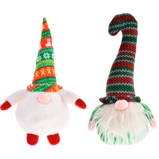 Bubimex Brinquedo de Natal Elfo Vermelho ou Verde embalagem 2 unidade