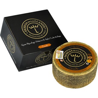 DEHESA LLANOS queso DOP Queso Manchego artesano curado elaborado con leche cruda de oveja caja regalo 1,7 kg